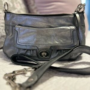 Coach , gunmetal color, used few times , no stains